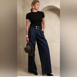Banana Republic Wide Leg demin sz 30